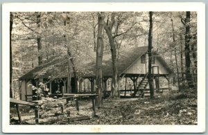 SCOTTDALE PA MENNONITE CAMPGROUND 1947 VINTAGE REAL PHOTO POSTCARD RPPC