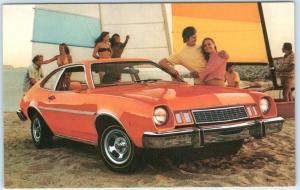 Automobile Car Advertising  1977 FORD PINTO  3 Dr Runabout  Catamarans  Postcard