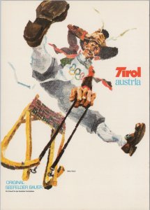 Sports Postcard - Olympics, Tirol, Austria, Original Seefelder Bauer RR23248
