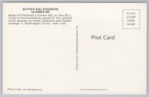 Transportation~Batten Kill Railroad 605~Vintage Postcard
