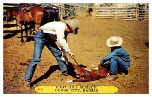 Postcard ANIMAL SCENE Dodge City Kansas KS AT5069