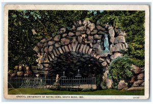 1934 Grotto University of Notre Dame South Bend Indiana IN Vintage Postcard 