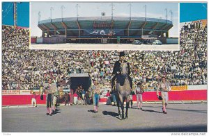 Man on Horseback, Monumental Bull Ring, Juarez, Chihuahua, Mexico, PU-1965