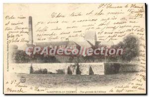 Postcard Old St Sauveur Le Vicomte De Vue Generale I'Abbaye