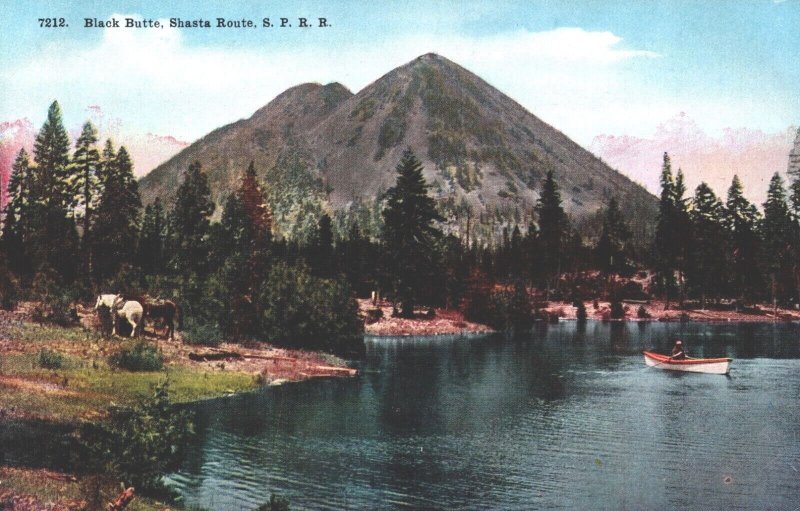 USA Black Butte Route S.P.R.R.R. Oregon Postcard 05.41 