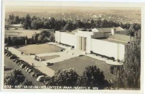 RPPC Art Museum in Volunteer Park Seattle Washington WA