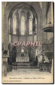 Old Postcard Marcilhac L & # 34Interieur L & # 39Eglise