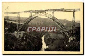 Postcard Old Viaduct Garabit Cantal The Great Arch Famous viaduct on the line...