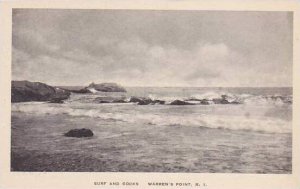 Rhode Island Warrens Point Surf And rocks Albertype
