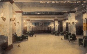 H59/ Oklahoma City Postcard Interior c1910 Lobby Lee Huckins Hotel