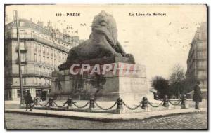 Postcard Old Paris The Lion of Belfort