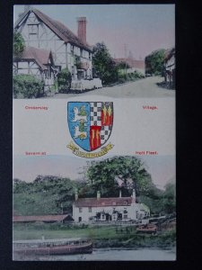 DROITWICH Heraldic Arms OMBERSLEY & HOLT FLEET c1906 Postcard by M. Stanton