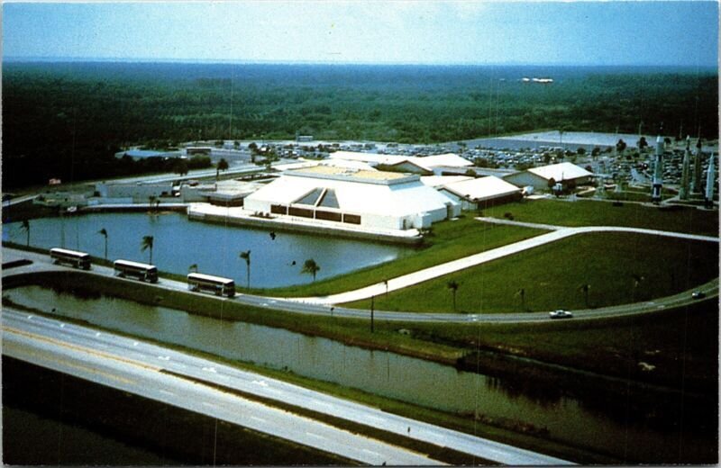 Kennedy Space Center FL Florida Aerial View Spaceport USA Postcard UNP VTG