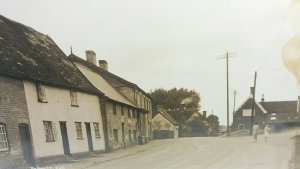 Vintage Rp Postcard Bedwell Ash Street View Warwickshire Real Photo