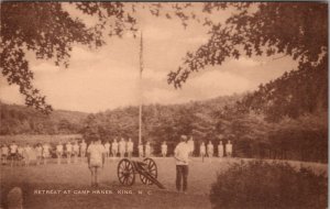 Boy Scouts King North Carolina Retreat at Camp Hanes c1940s Postcard Y4