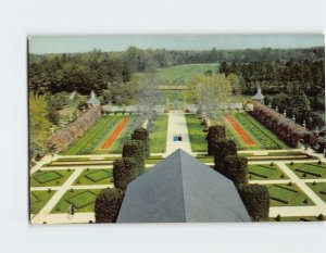 Postcard Ballroom Garden Governor's Palace, Williamsburg, Virginia