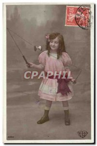 Old Postcard Diabolo Child