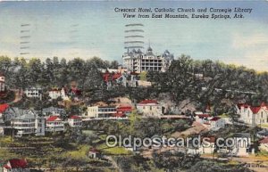Crescent Hotel, Catholic Church Eureka Springs, Ark, USA 1955 light postal ma...