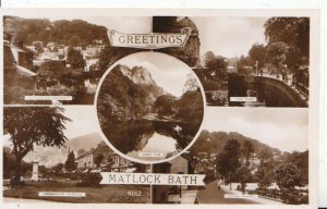 Derbyshire Postcard - Greetings from Matlock Bath - Ref 4580A