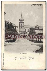 Postcard Old Church Remiremont