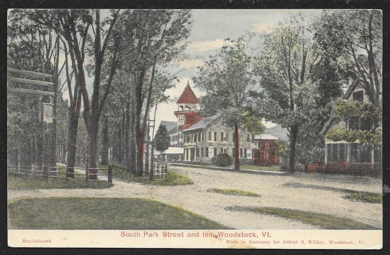 South Park Street Woodstock Vermont Used c1909
