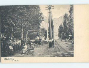 Pre-1907 POSTCARD SCENE Ogden Utah UT hp9237