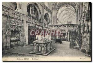 Postcard Old Brou Church Choir