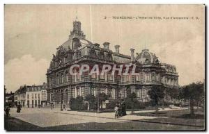 Old Postcard Tourcoing The Town Hall view all