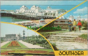 Hampshire Postcard - Southsea, Portsmouth - South Parade, The Castle   RS36388