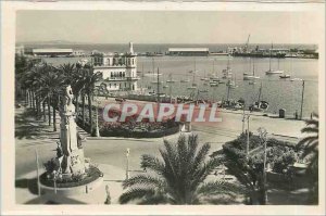 Old Postcard Alicante Explanada de Espana y Real Club de Regatas