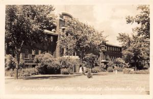 OSKALOOSA IOWA ADMINISTRATION BUILDING PENN COLLEGE REAL PHOTO POSTCARD c1940s