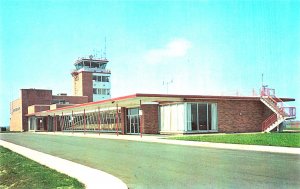 New Castle County Delaware Airport Allegheny Airlines 1956 Postcard