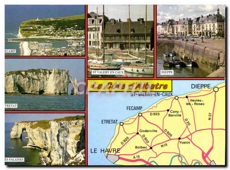 Postcard Modern French Normandy Seine Maritime Alabaster