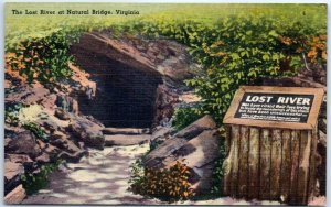 Postcard - The Lost River at Natural Bridge, Virginia