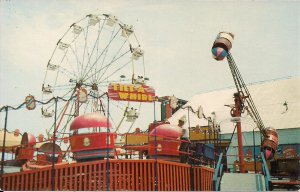 AMUSEMENT PARK Nantasket Beach MA, 1960s Chrome, Paragon Park, Tilt-a-Whirl