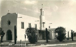 RPPC Postcard Arizona Ajo Federated Church 1940s Cook 23-4561