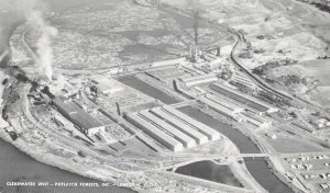 Lewiston Idaho Potlatch Forests Clearwater Unit Aerial View Postcard AA31882