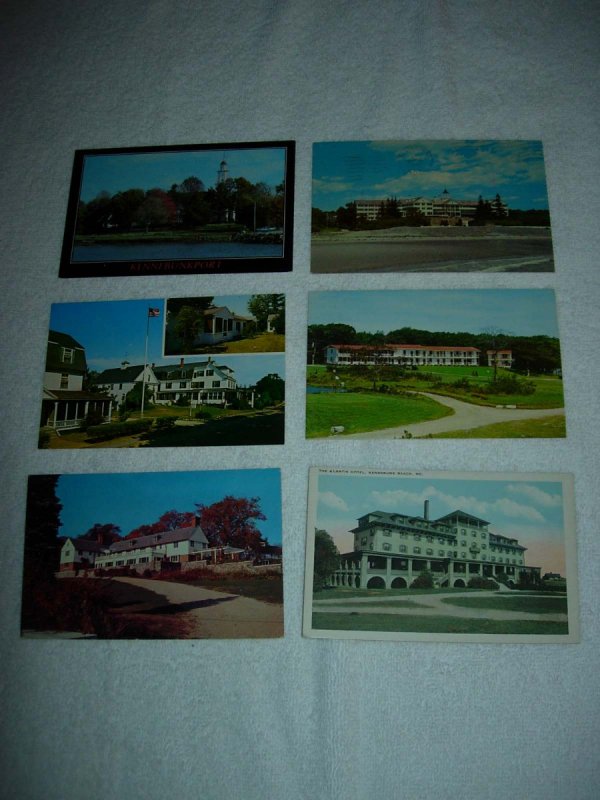 Kennebunkport ME - Lot Of 6 Great Vintage Postcards - x0582