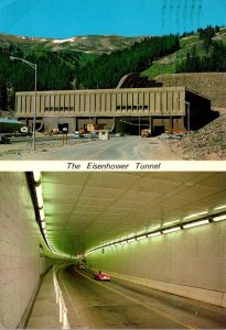 Colorado Eisentower Memorial Tunnel Interstate 80 Exterior and Interior View ...