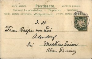 German New Year Date 1901 Postcard - GLUCKLICHES