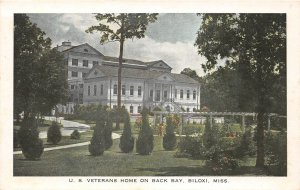 G52/ Biloxi Mississippi Postcard c1940s U.S. Veterans Home Back Bay