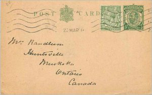 Entier Postal Stationery 1 / 2p for Canada