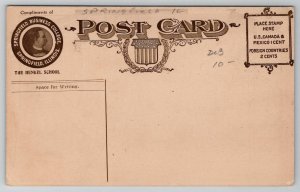 Springfield IL Illinois Multi View Lincoln And  Henkel School Postcard W22