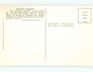 Unused Pre-1980 LAKE SCENE Newport Vermont VT F2999