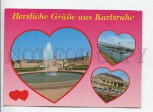 442008 Germany Gruss aus Karlsruhe advertising Old postcard