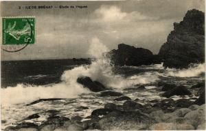 CPA Ile de BRÉHAT-Etude de Vagues (230433)