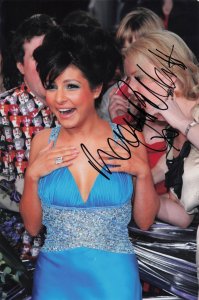 Roxanne Pallett Emmerdale BRA BREAKS at Soap Awards 12x8 Hand Signed Photo