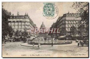 Paris - 5 - Pantheon - Rue Soufflot - Old Postcard