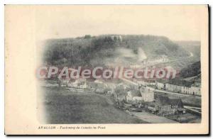 Postcard Old Cousin Avallon Faubourg Bridge