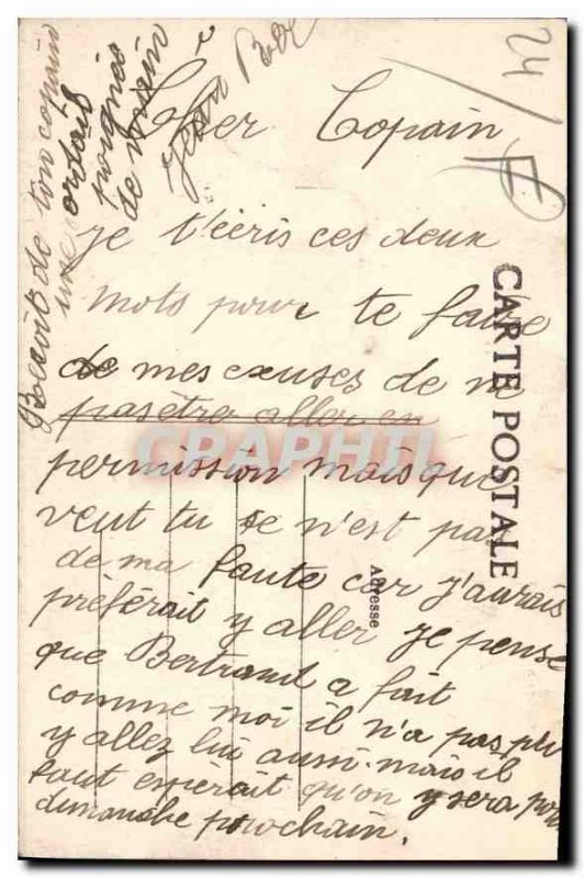 Old Postcard Perigueux Le Vieux Moulin Michelin Advertisement